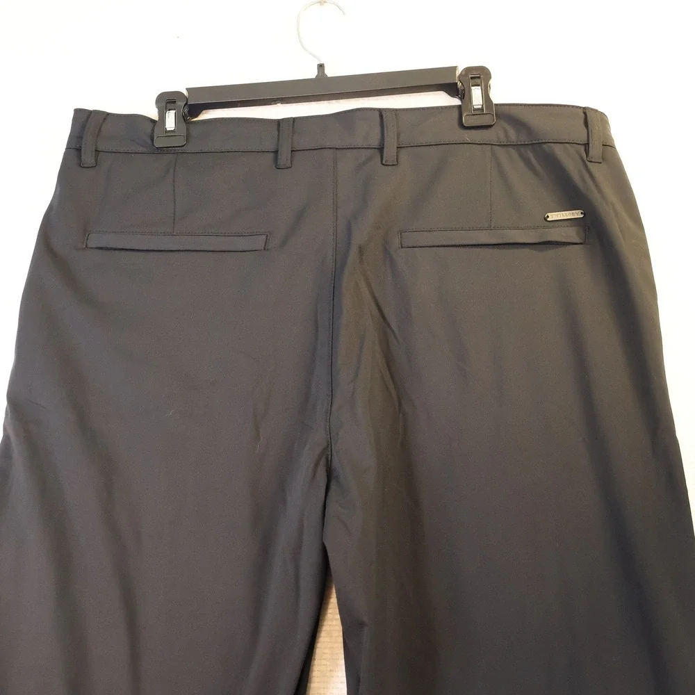 Twillory Mens 38x32 Performance Pants Black Technical Fabric Tailored TSS20PCP